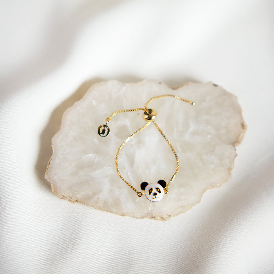 Silver Po The Panda Adjustable Bracelet