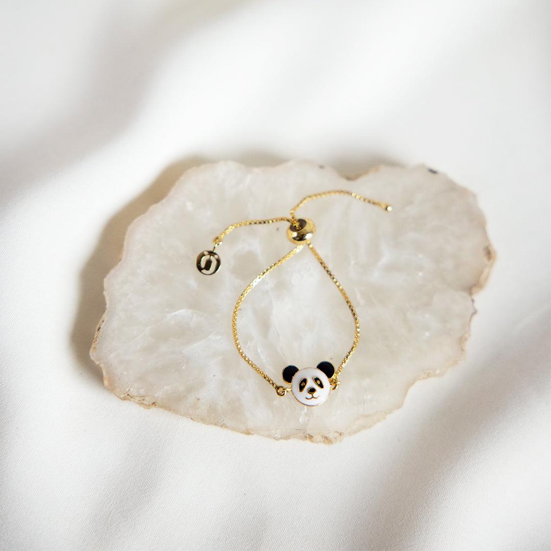 Silver Po The Panda Adjustable Bracelet