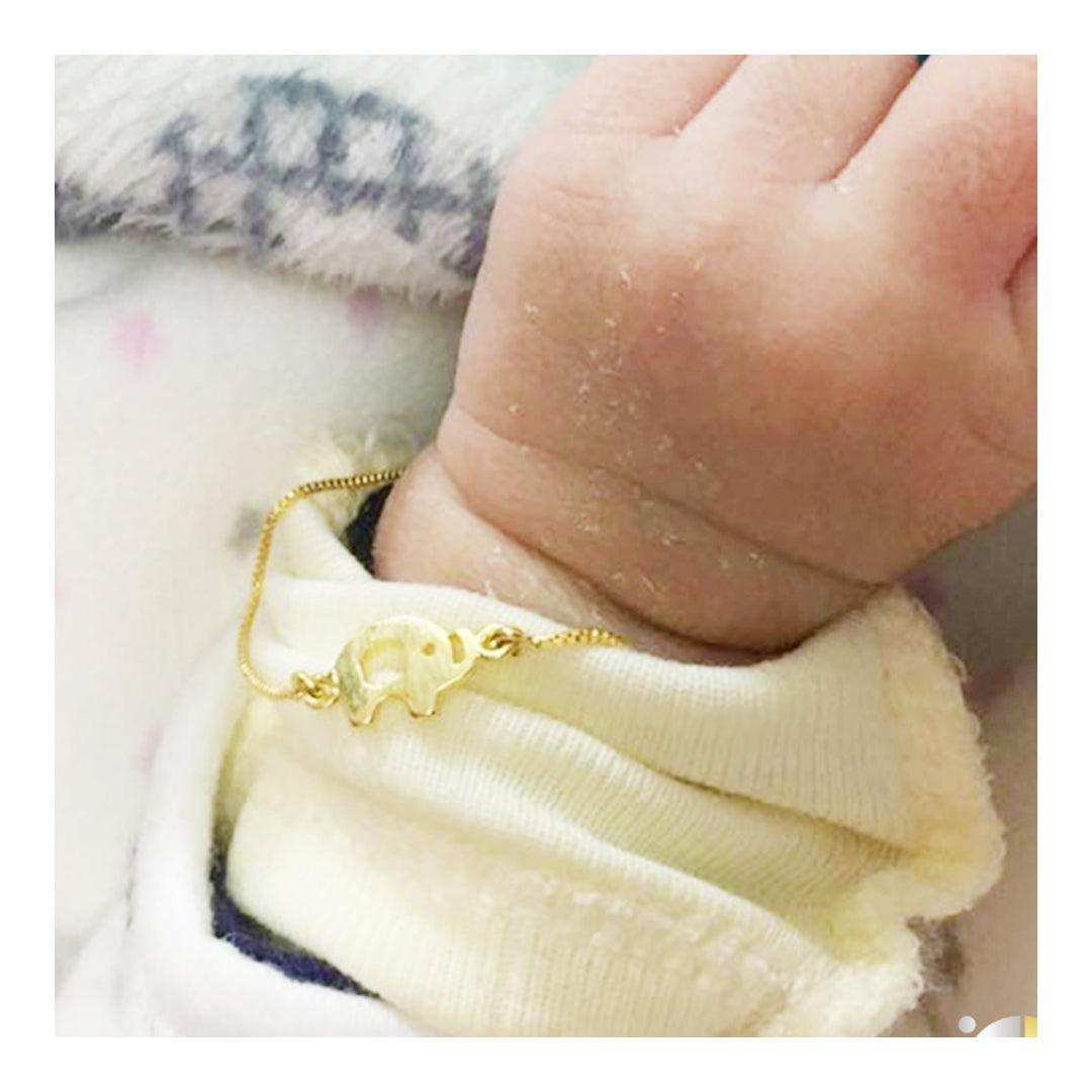 Elephant Gold Bracelet for babies and kids — BIS Hallmarked gold, by Rajasi Jindal
