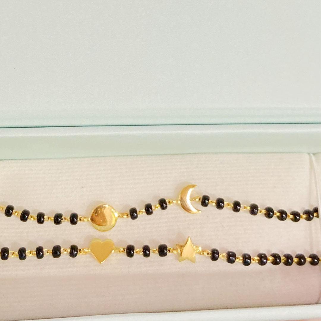 Sun - Moon Gold Nazariya PAIR