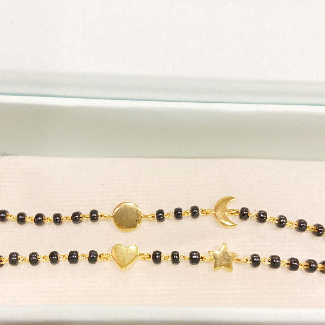 Sun - Moon Gold Nazariya PAIR