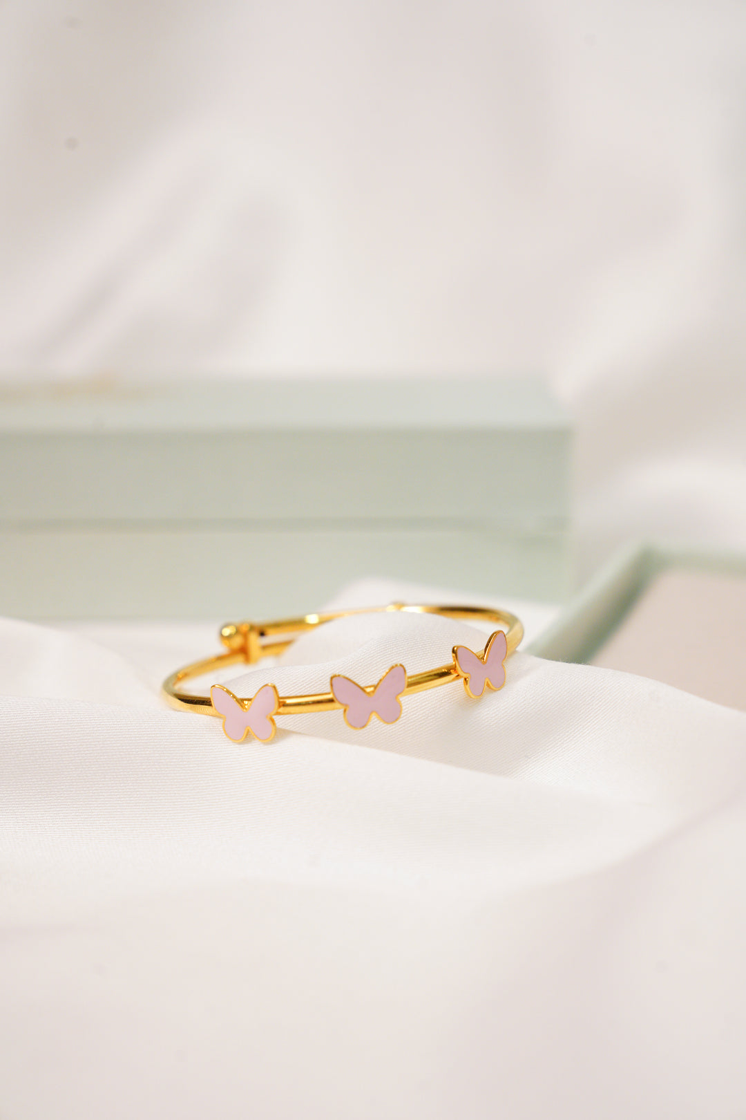 Butterfly Silver Adjustable Bangle