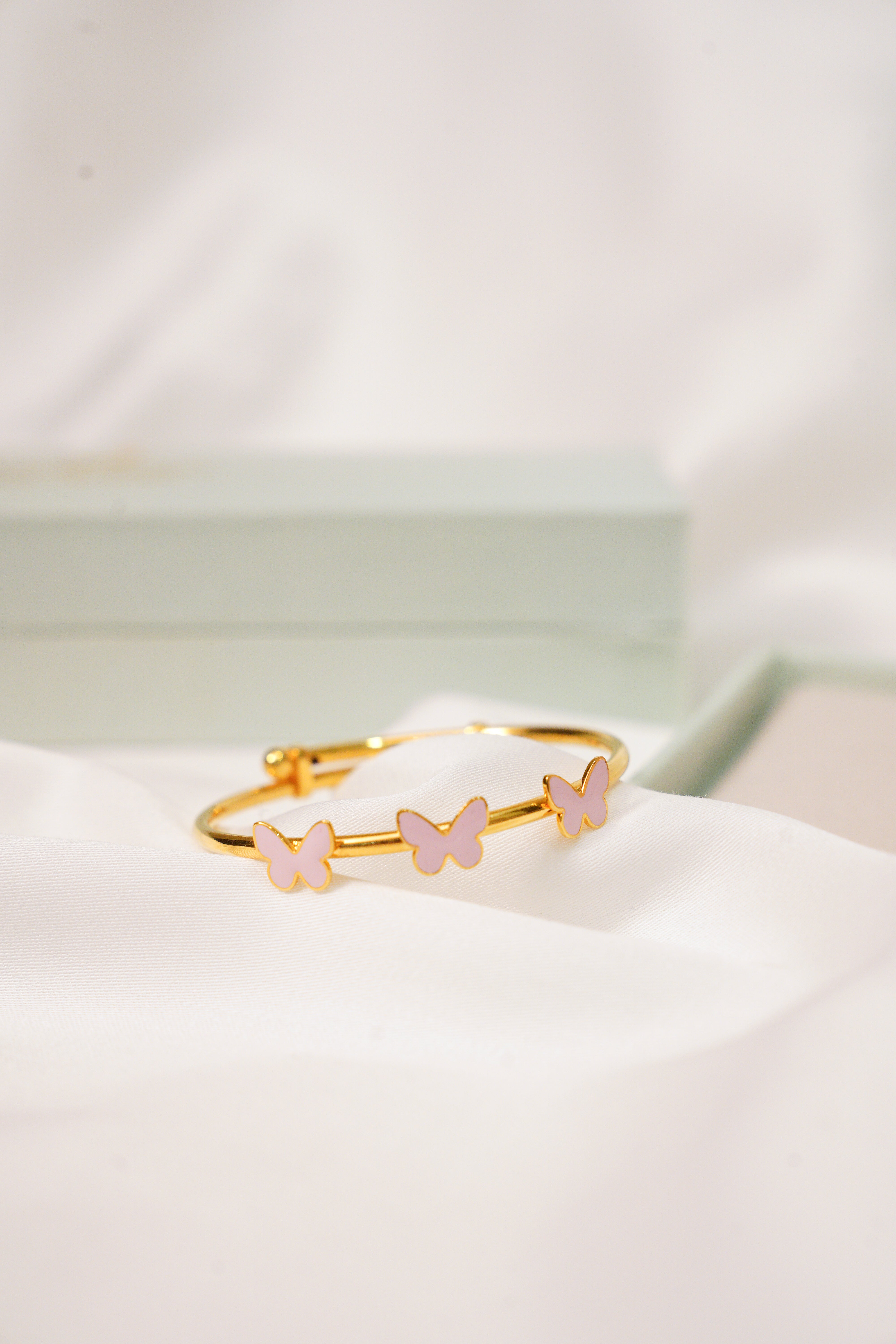 Butterfly Silver Adjustable Bangle