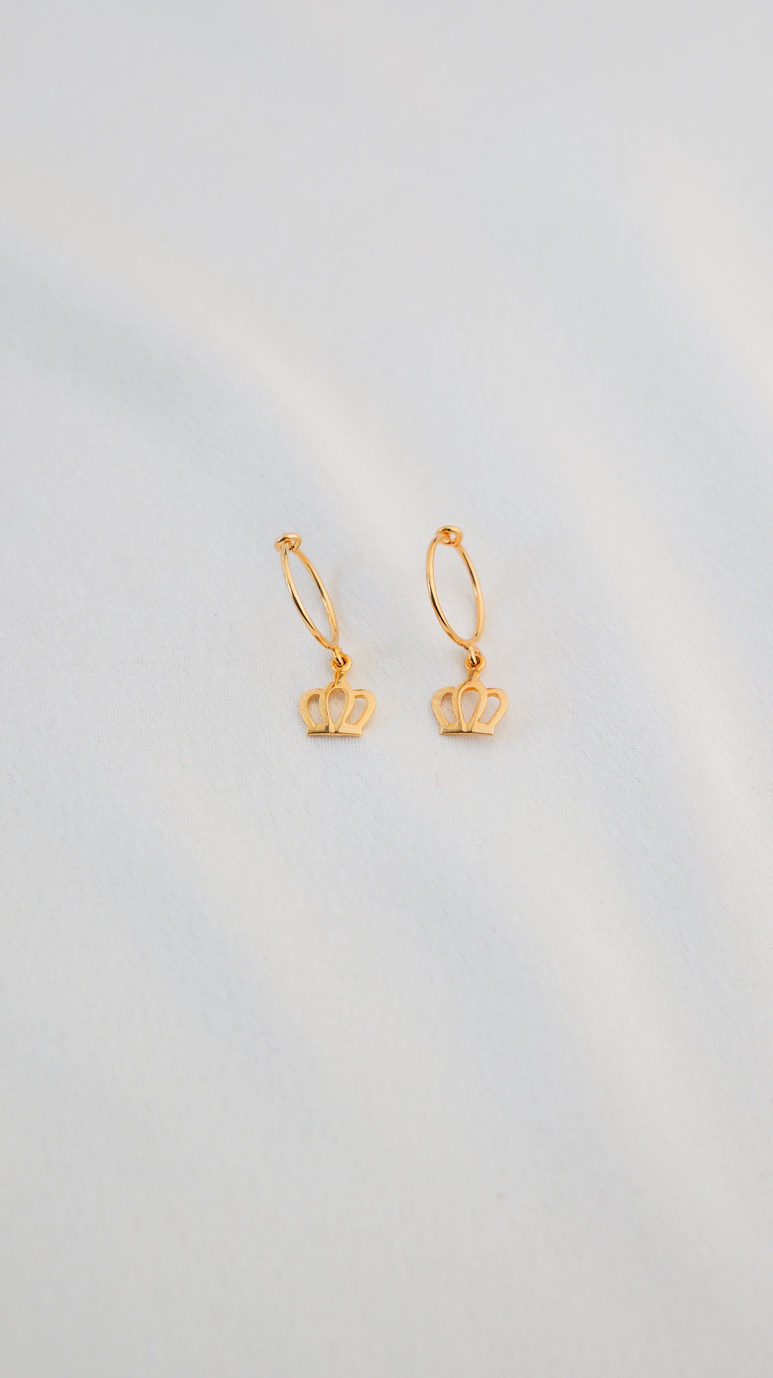 Crown Bali Earrings for babies and kids — BIS Hallmarked, by Rajasi Jindal