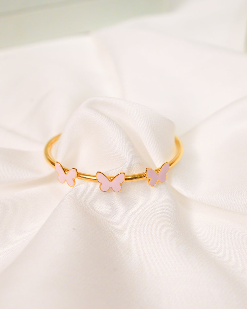 Butterfly Silver Adjustable Bangle