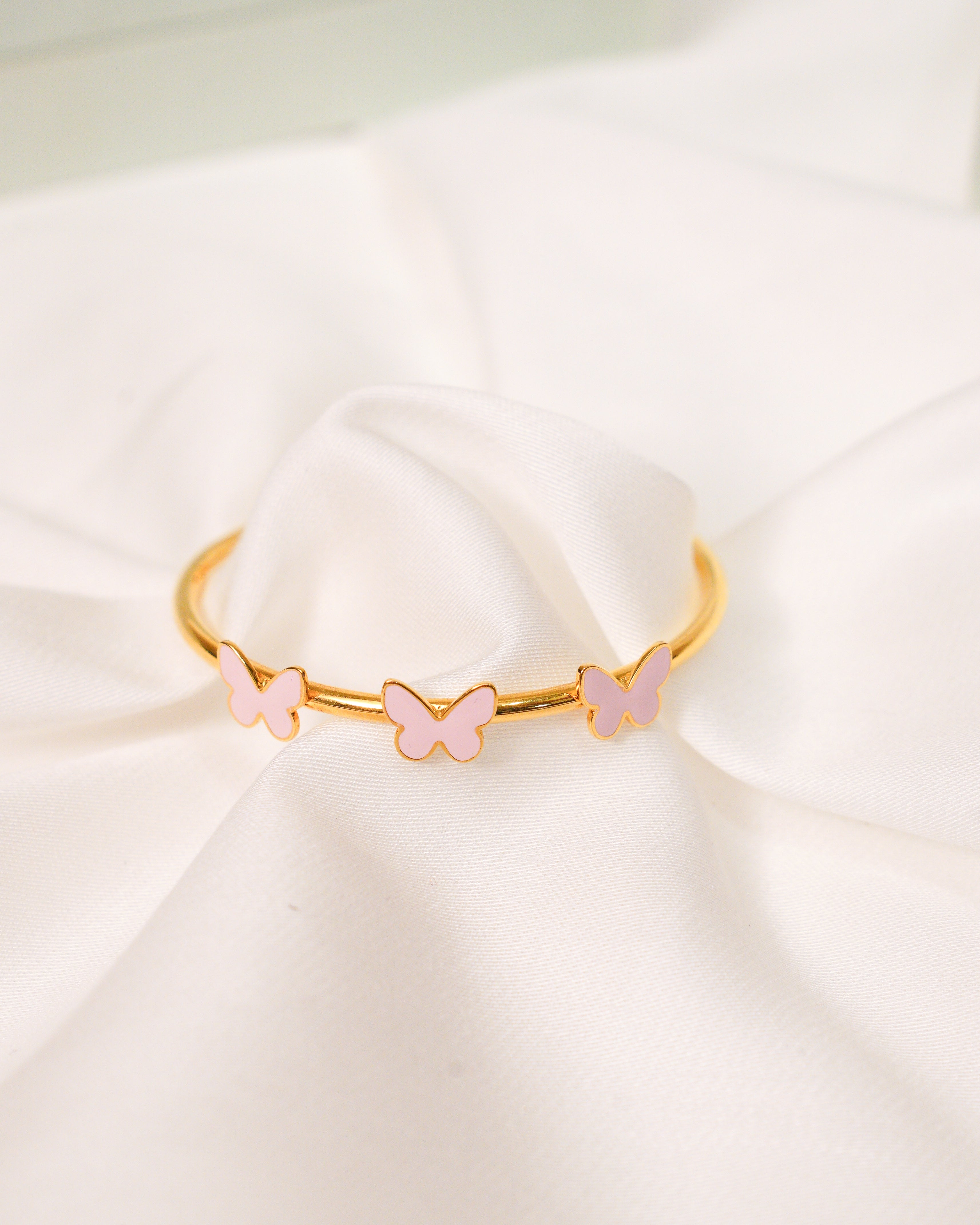 Butterfly Silver Adjustable Bangle