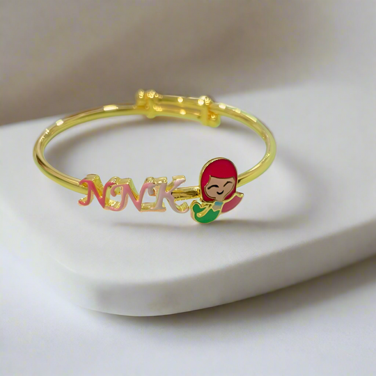 Name Mermaid Adjustable Bangle