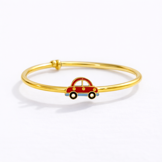 Car Silver Adjustable Bangle