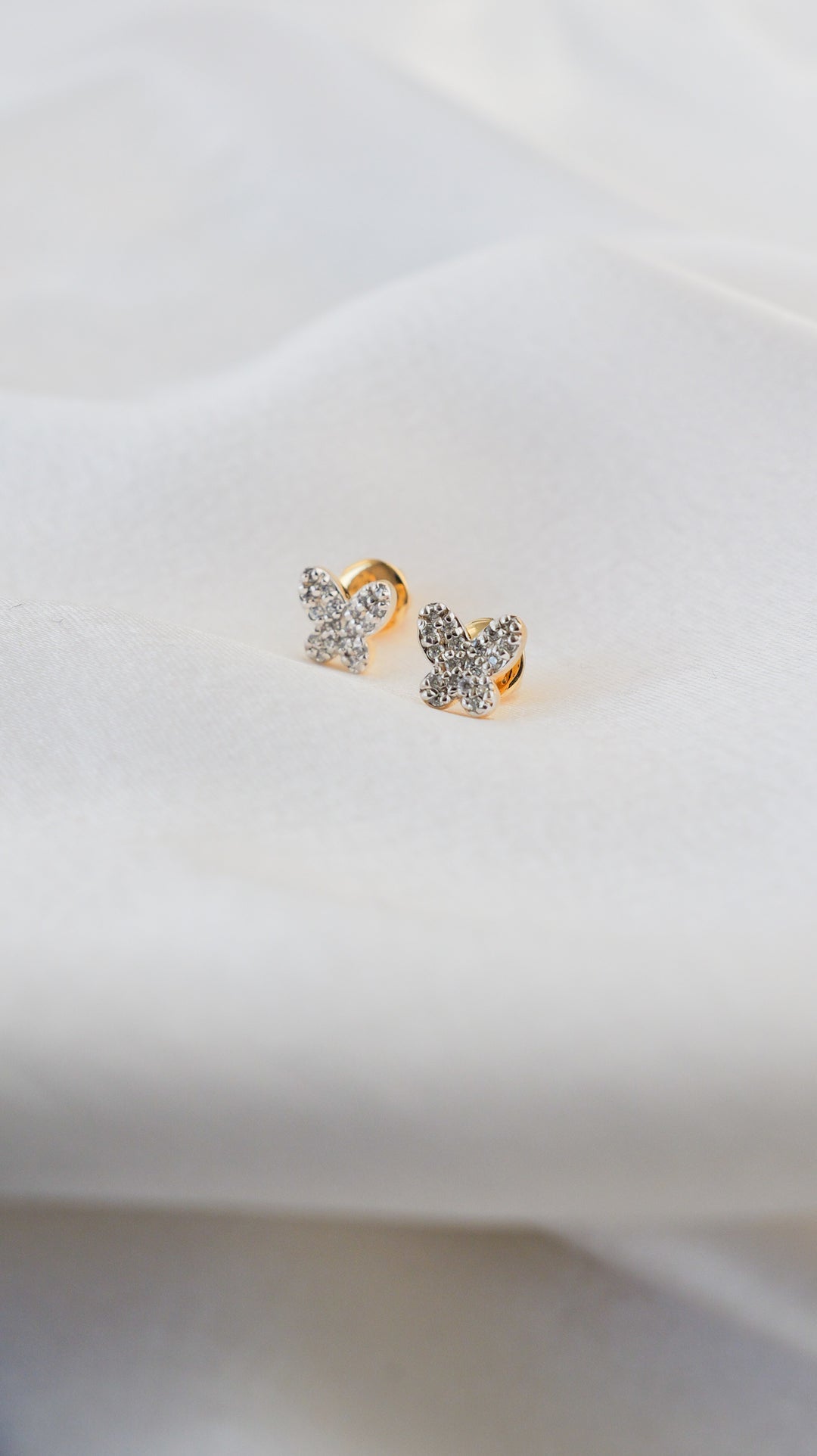 Butterfly Diamond Earrings – Rajasi Jindal - Main Image