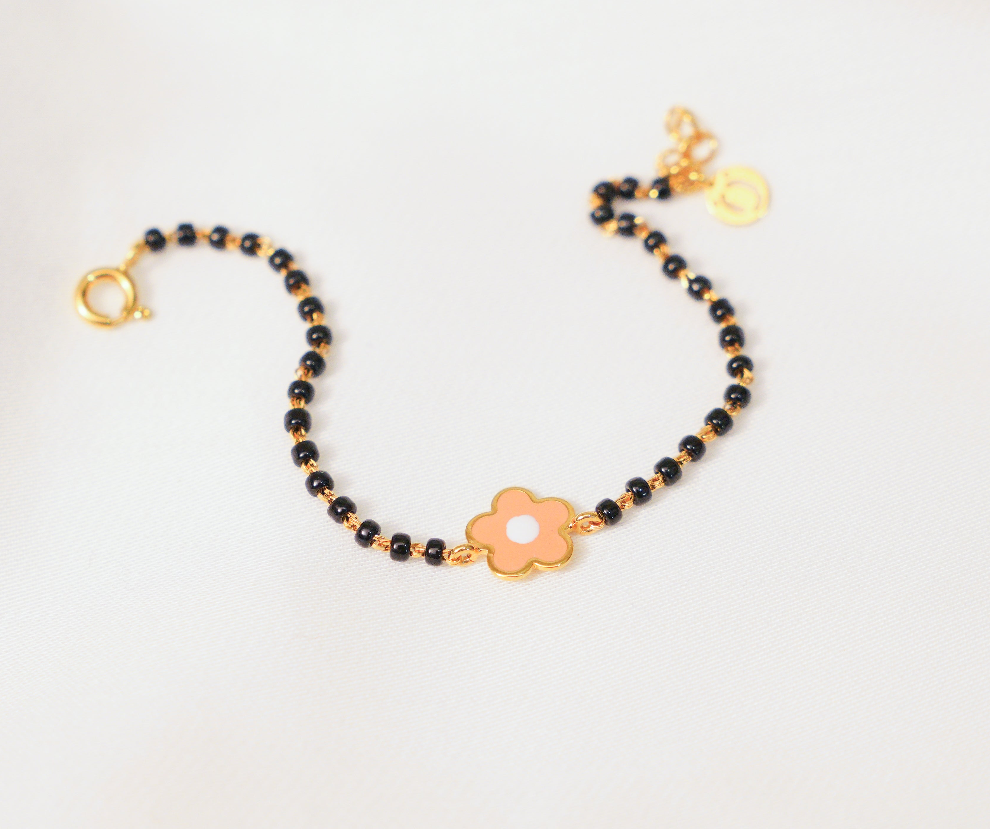 Flower Nazariya for babies — BIS Hallmarked evil eye nazariya, by Rajasi Jindal