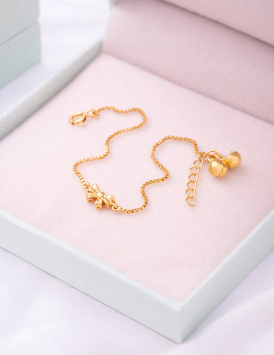 Bow Silver Payal (PAIR)