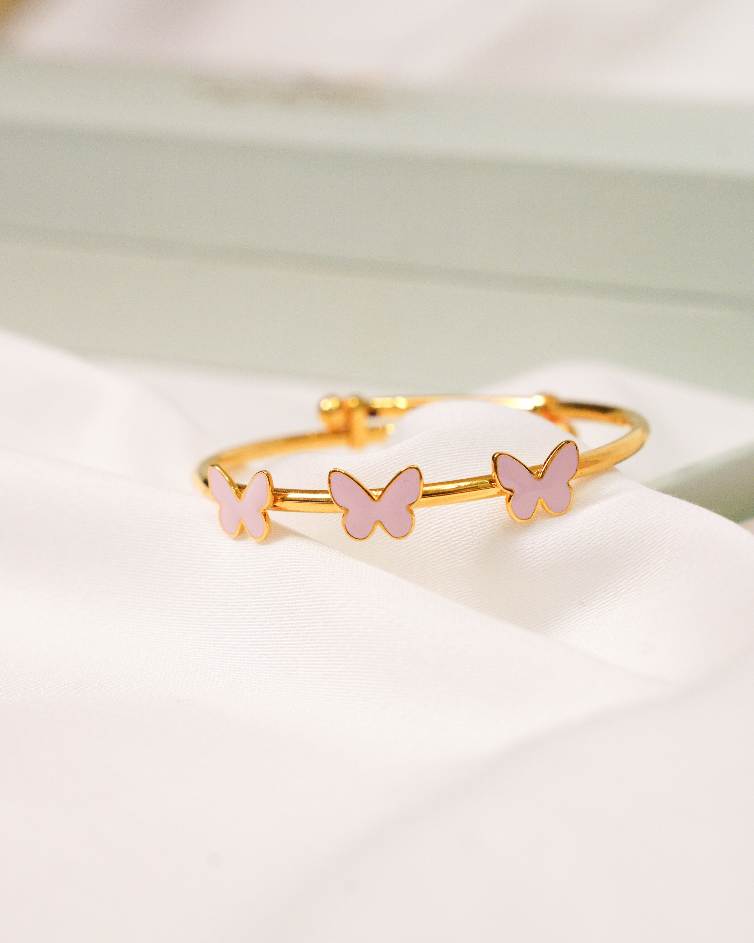 Butterfly Silver Adjustable Bangle for babies and kids — BIS Hallmarked 925 silver, by Rajasi Jindal