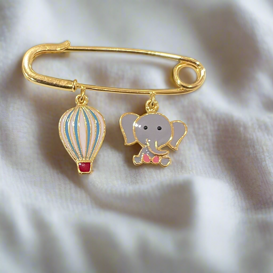 Fly High 2 Motif Lapel Pin