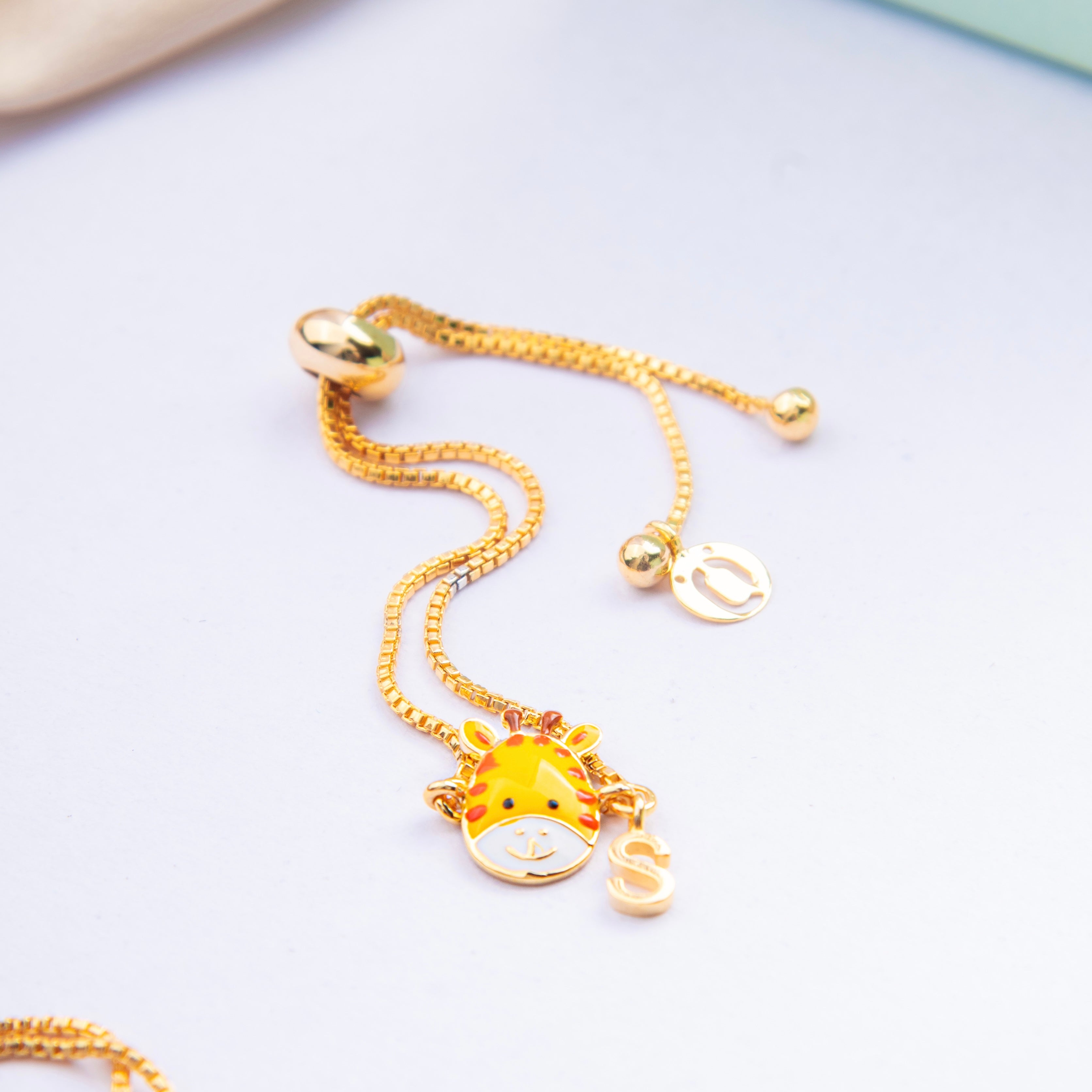 Giraffe Silver Bracelet for babies and kids — BIS Hallmarked 925 silver, by Rajasi Jindal