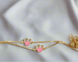 Crown Silver Payal (PAIR)