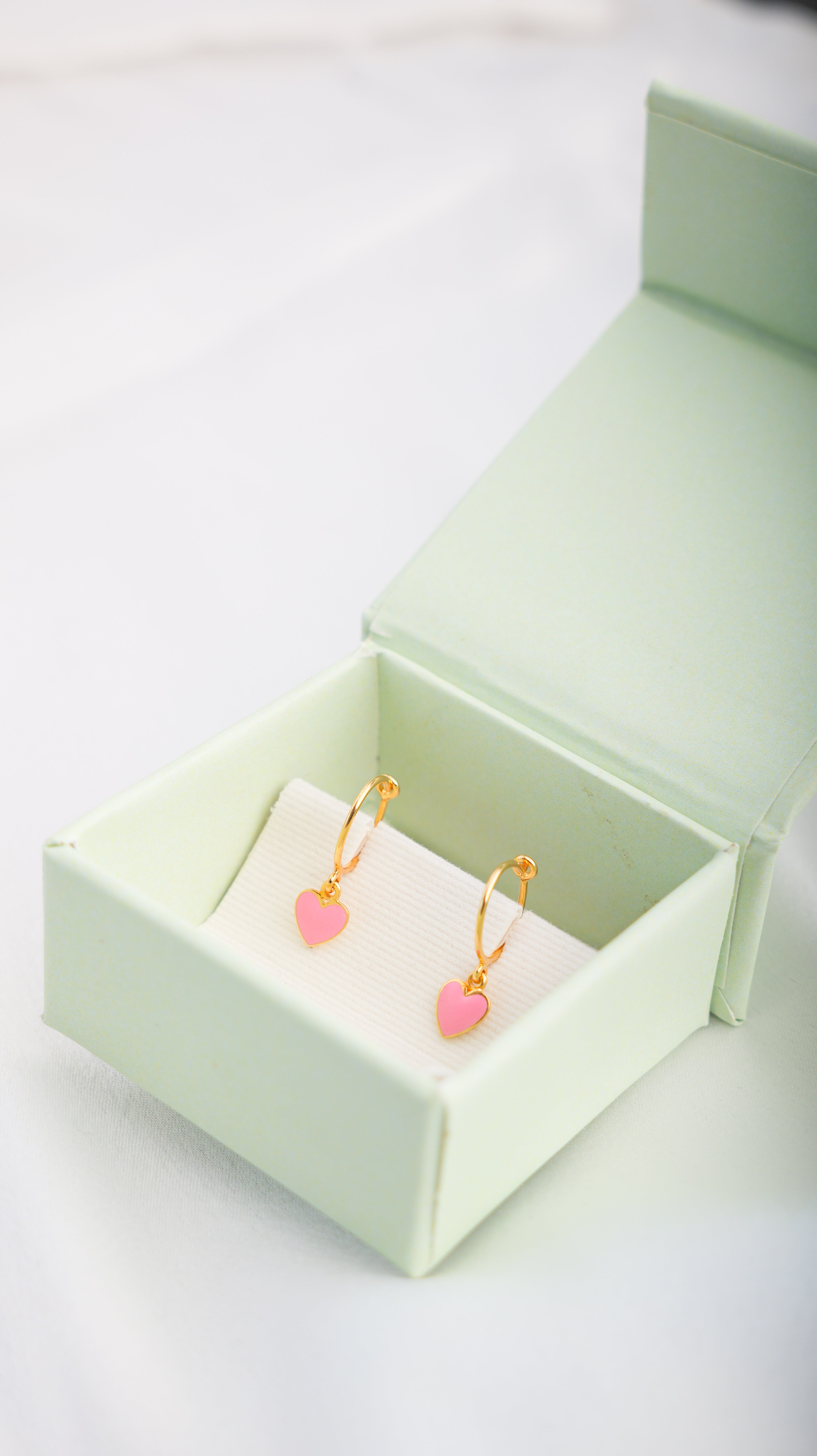 Heart Bali Earrings for babies and kids — BIS Hallmarked, by Rajasi Jindal