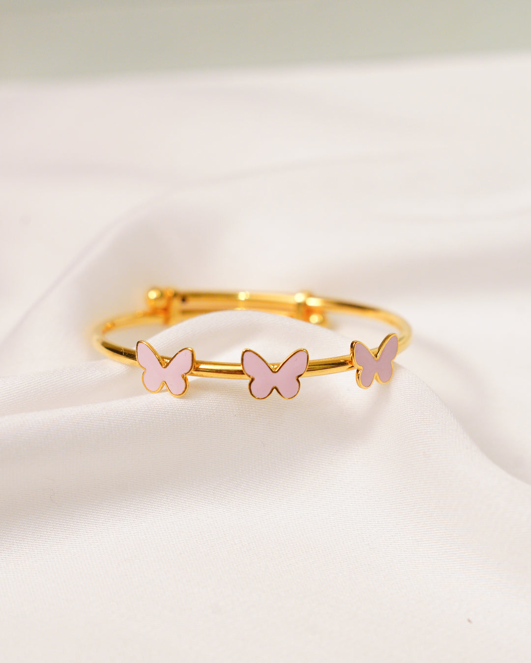 Butterfly Silver Adjustable Bangle