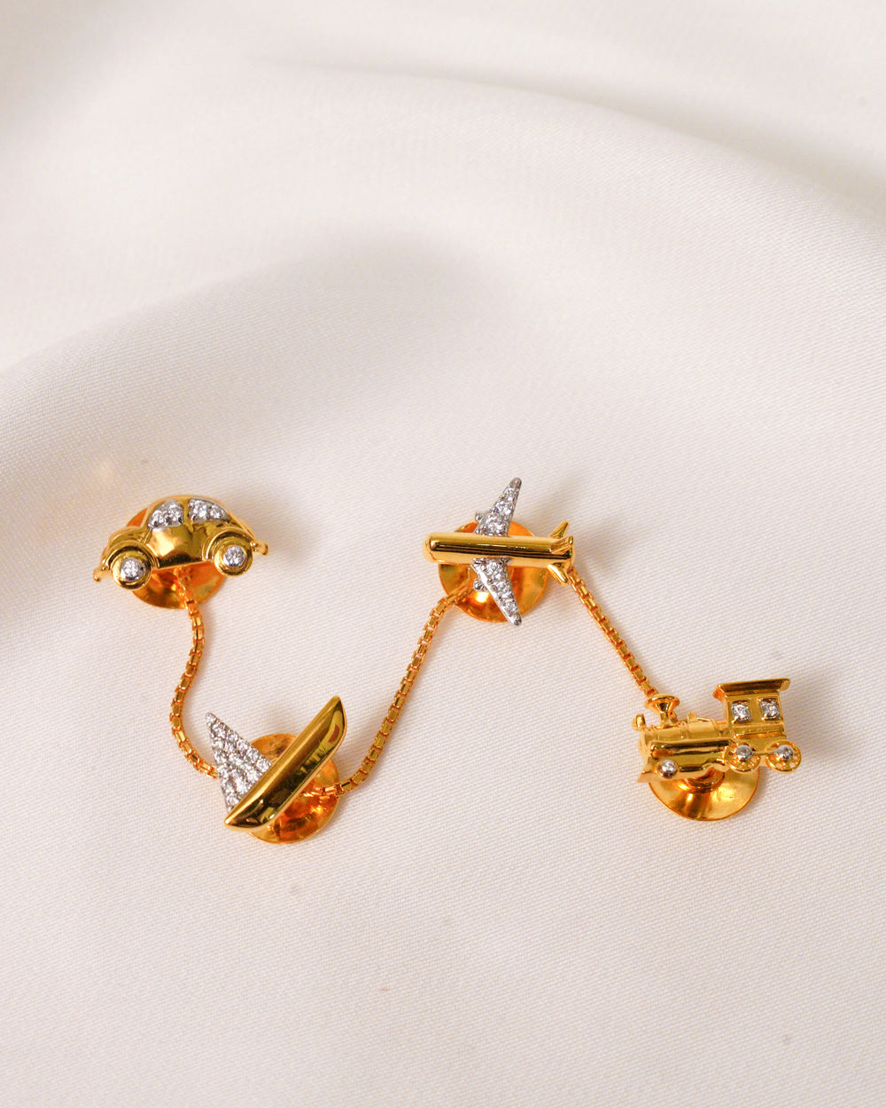 Studded Travel Collection Cufflinks / Kurta Buttons