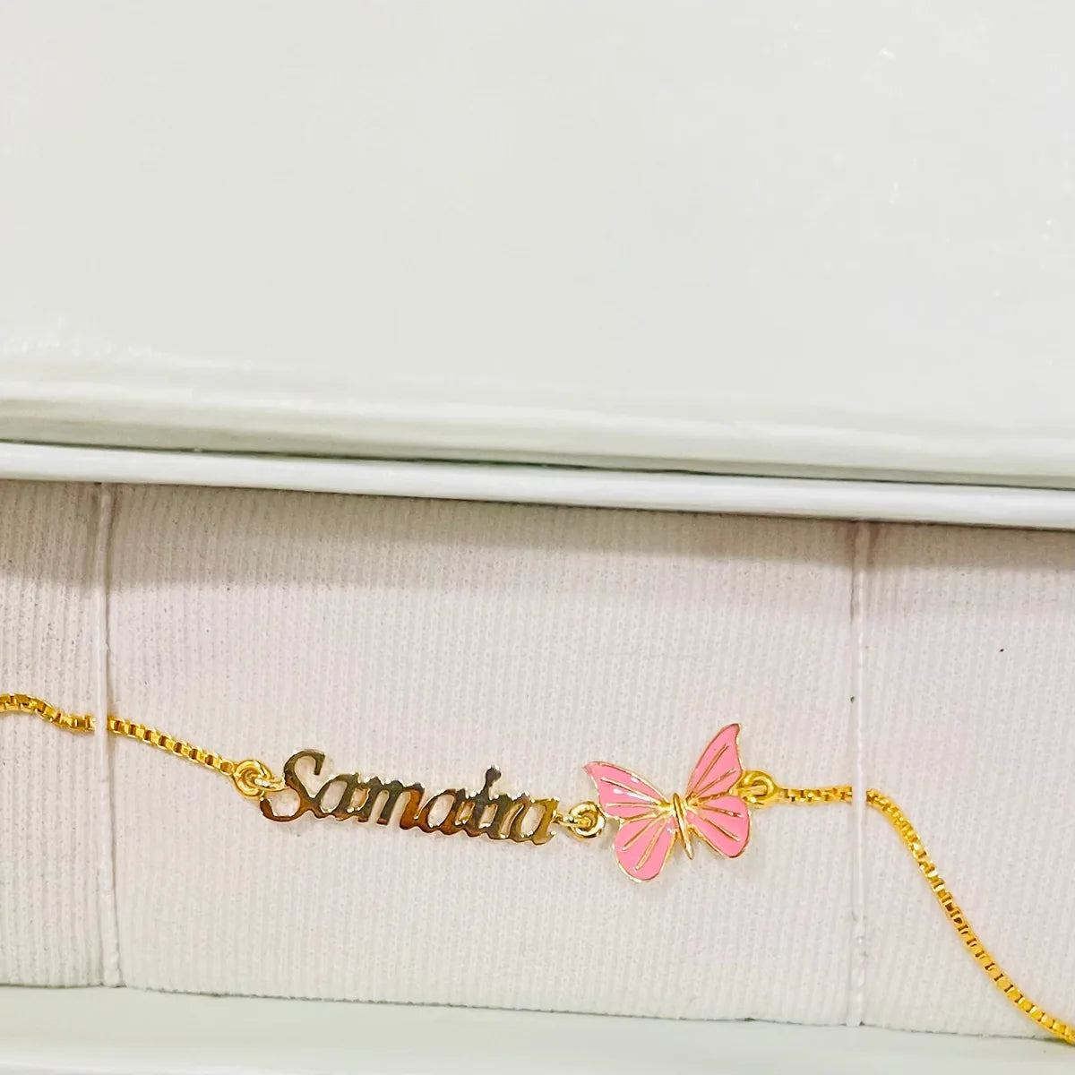 Name Customisation with Butterfly Bracelet for babies — BIS Hallmarked, by Rajasi Jindal