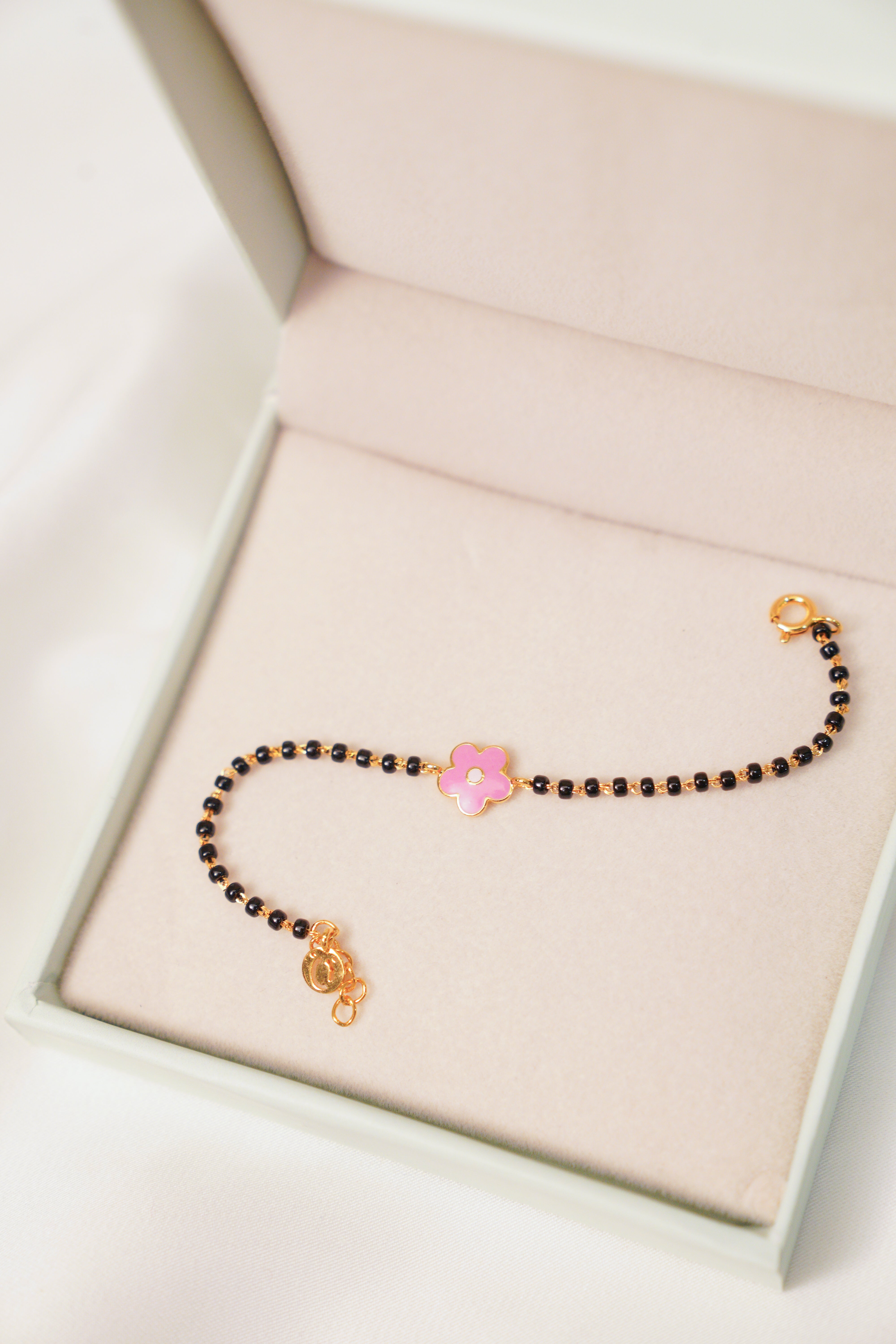 Flower Nazariya for babies — BIS Hallmarked evil eye nazariya, by Rajasi Jindal