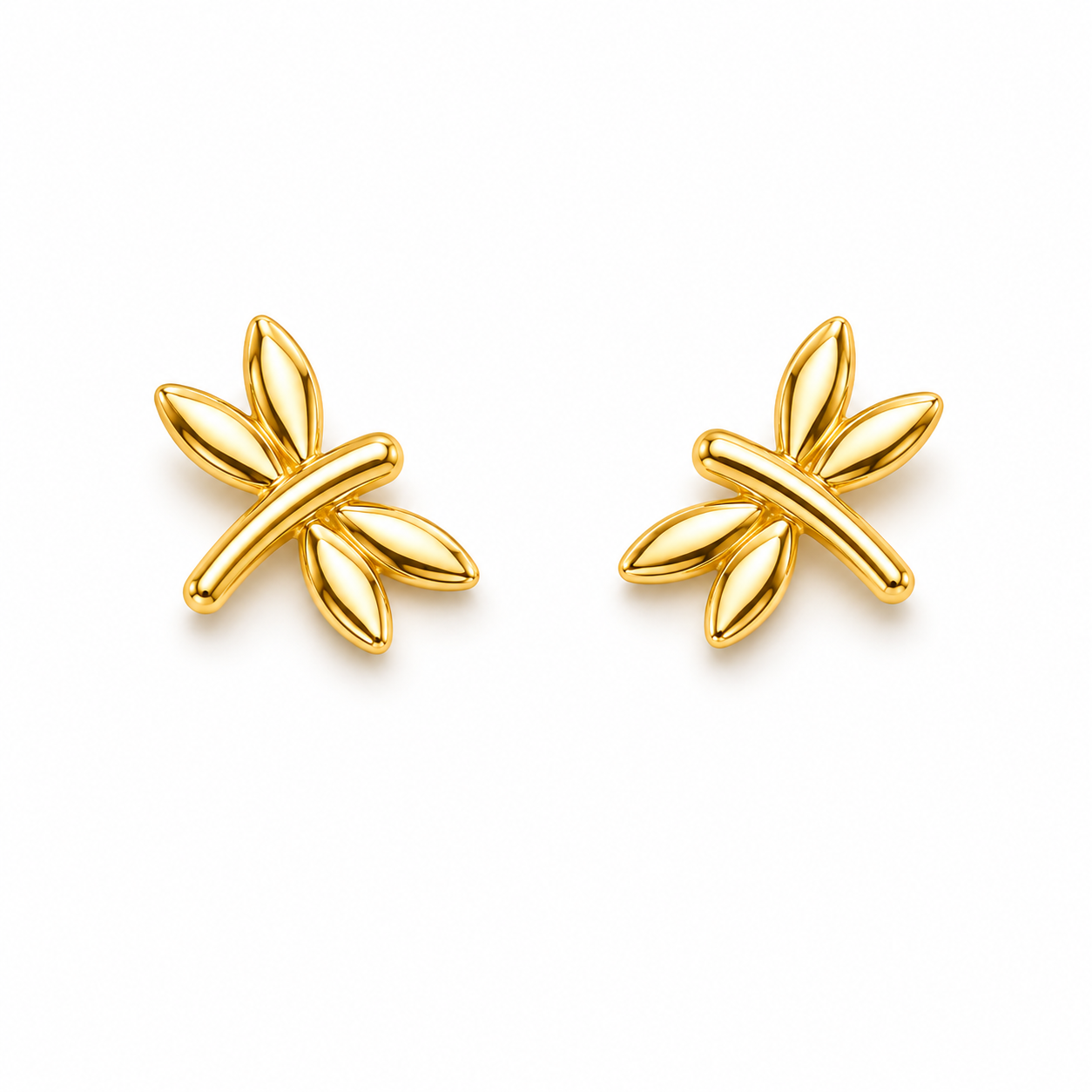 Dragonfly Gold Earrings