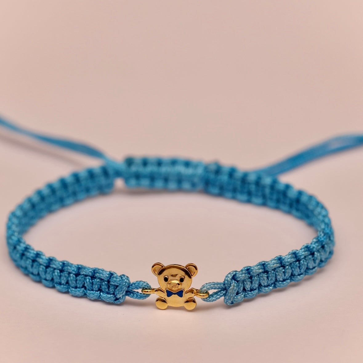 Teddy Silver Rakhi Bracelet