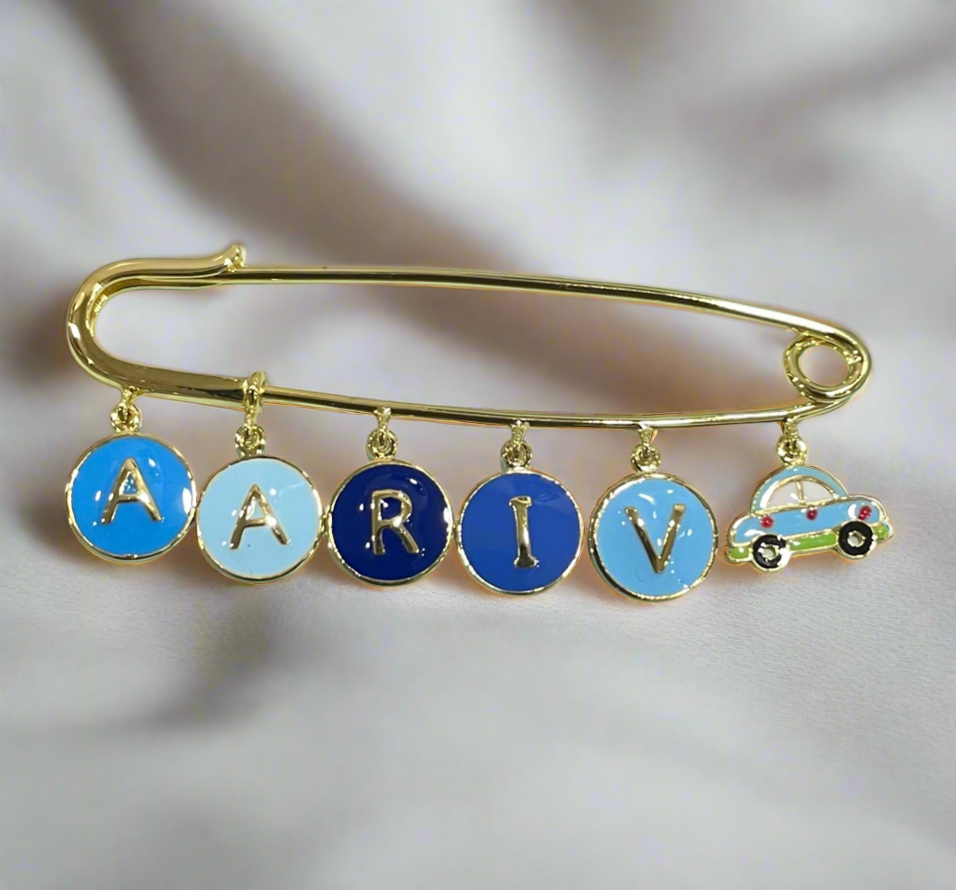 Name Lapel Pin for kids — by Rajasi Jindal