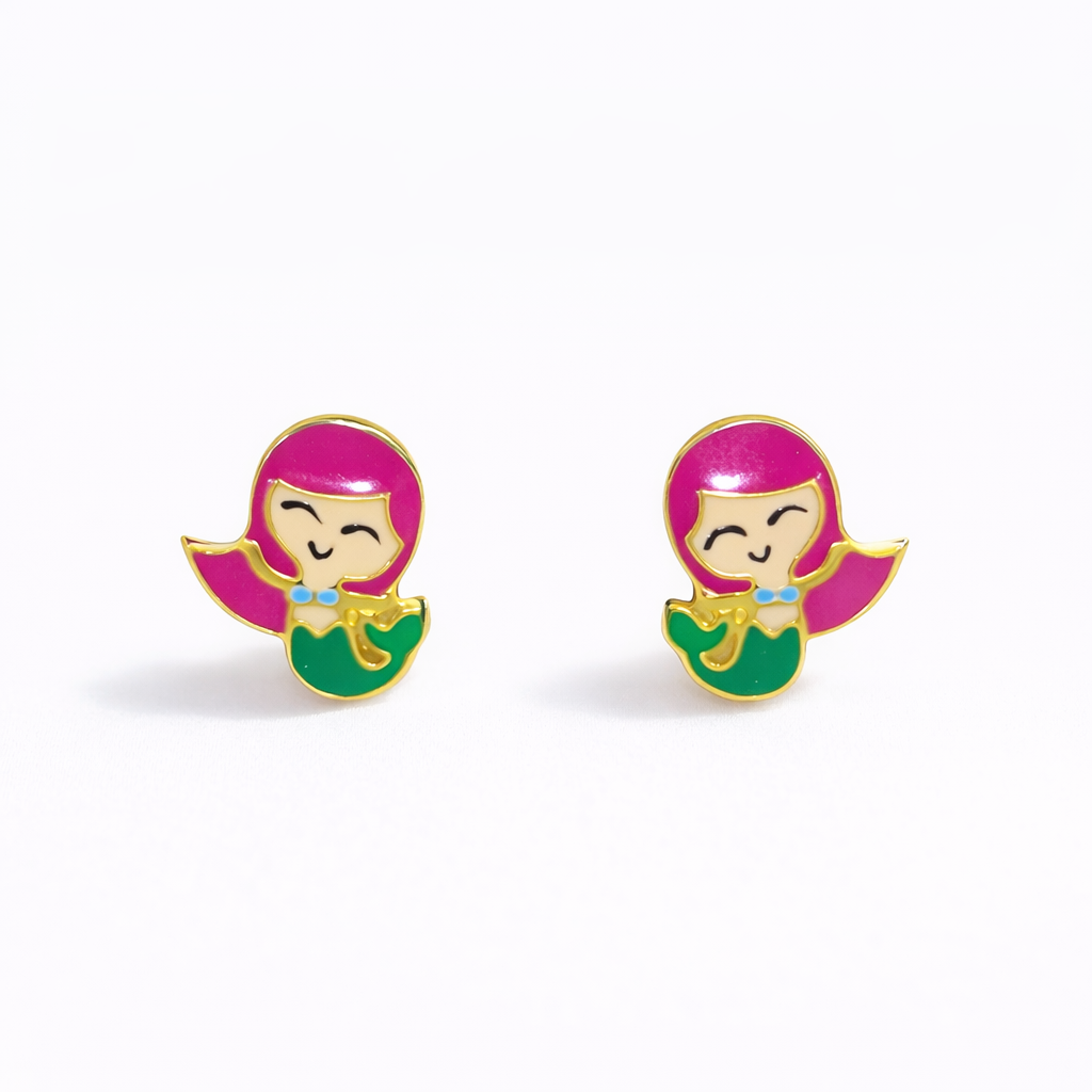 Mermaid Earrings for babies and kids — BIS Hallmarked, by Rajasi Jindal