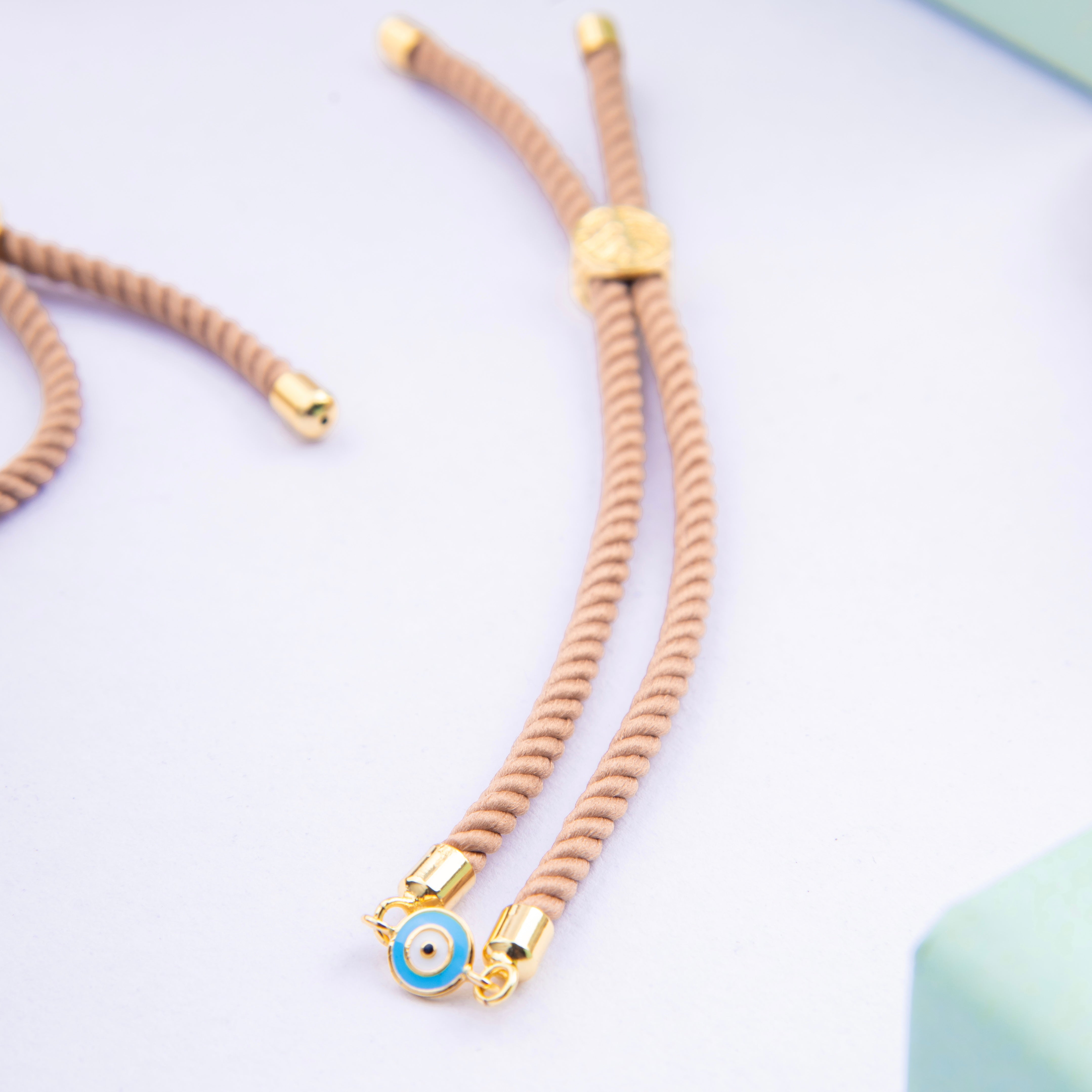 Evil Eye Silver Rakhi Bracelet