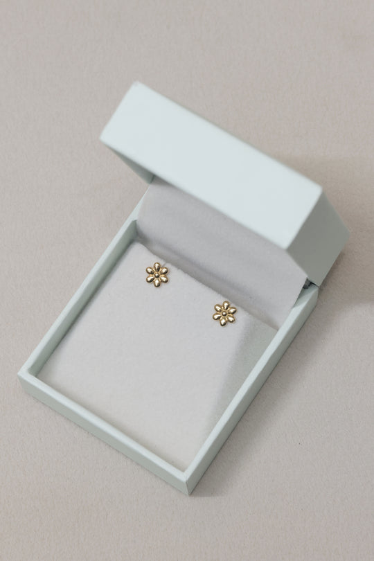 Gold Flower Earrings