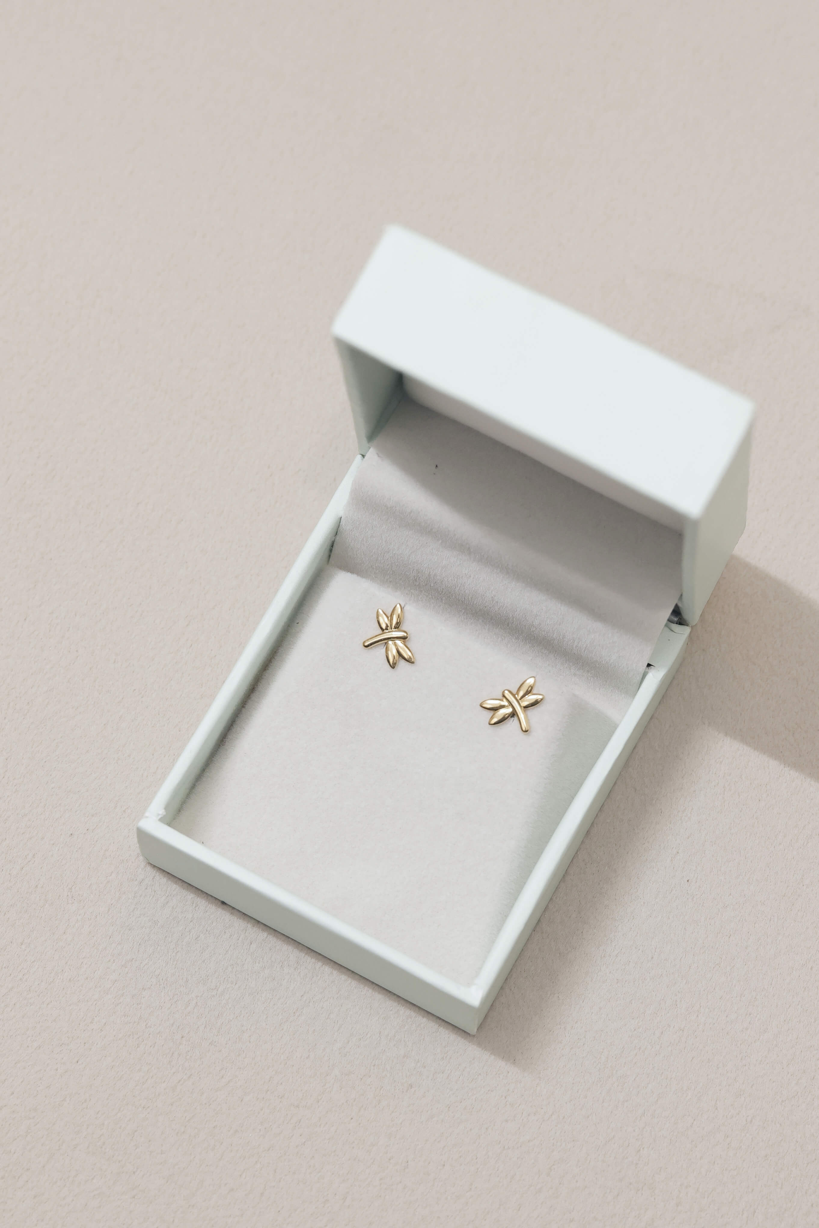 Dragonfly Gold Earrings for babies and kids — BIS Hallmarked gold, by Rajasi Jindal