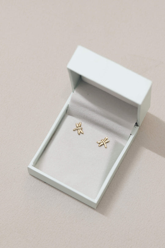 Dragonfly Gold Earrings