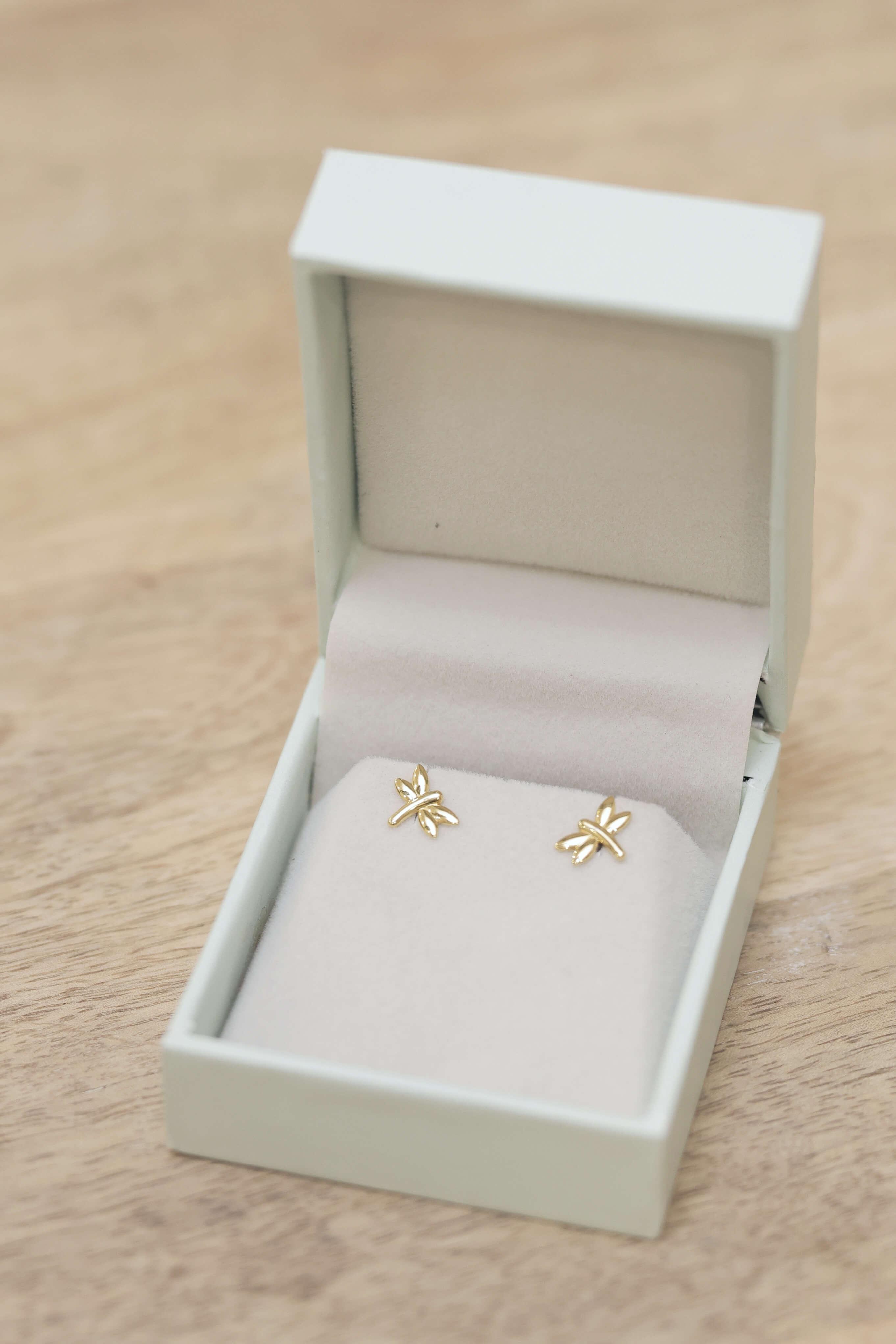Dragonfly Gold Earrings