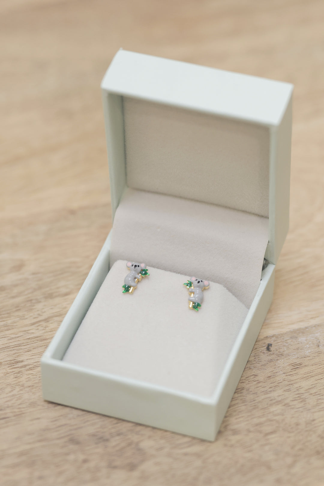 Enamel Koala Gold Earrings