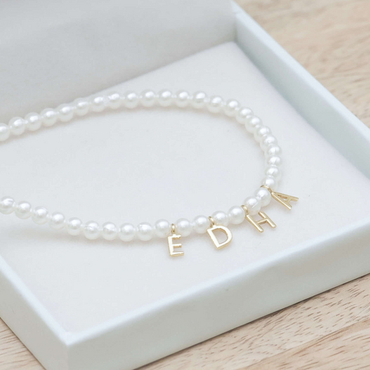 Custom Name Pearl Necklace