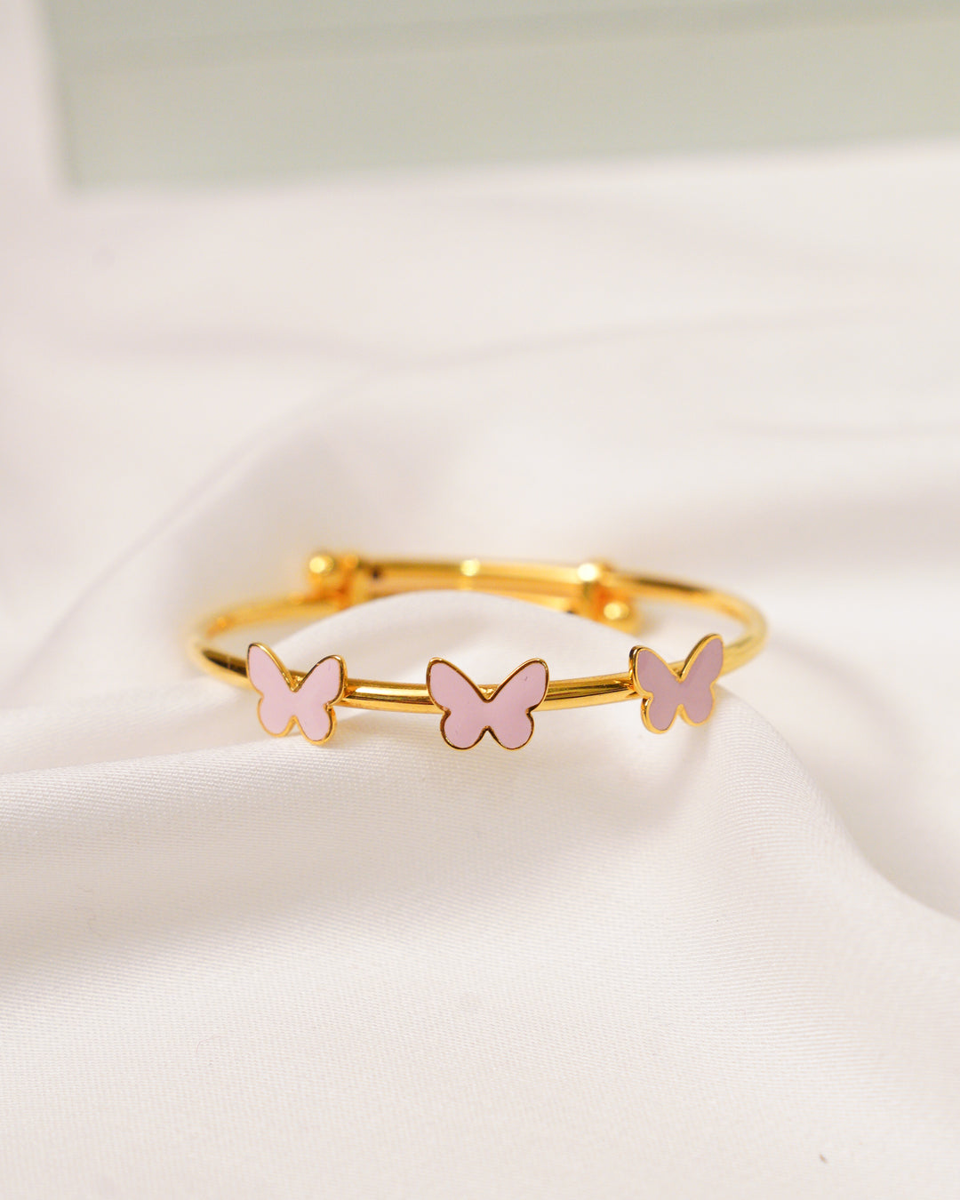 Butterfly Silver Adjustable Bangle