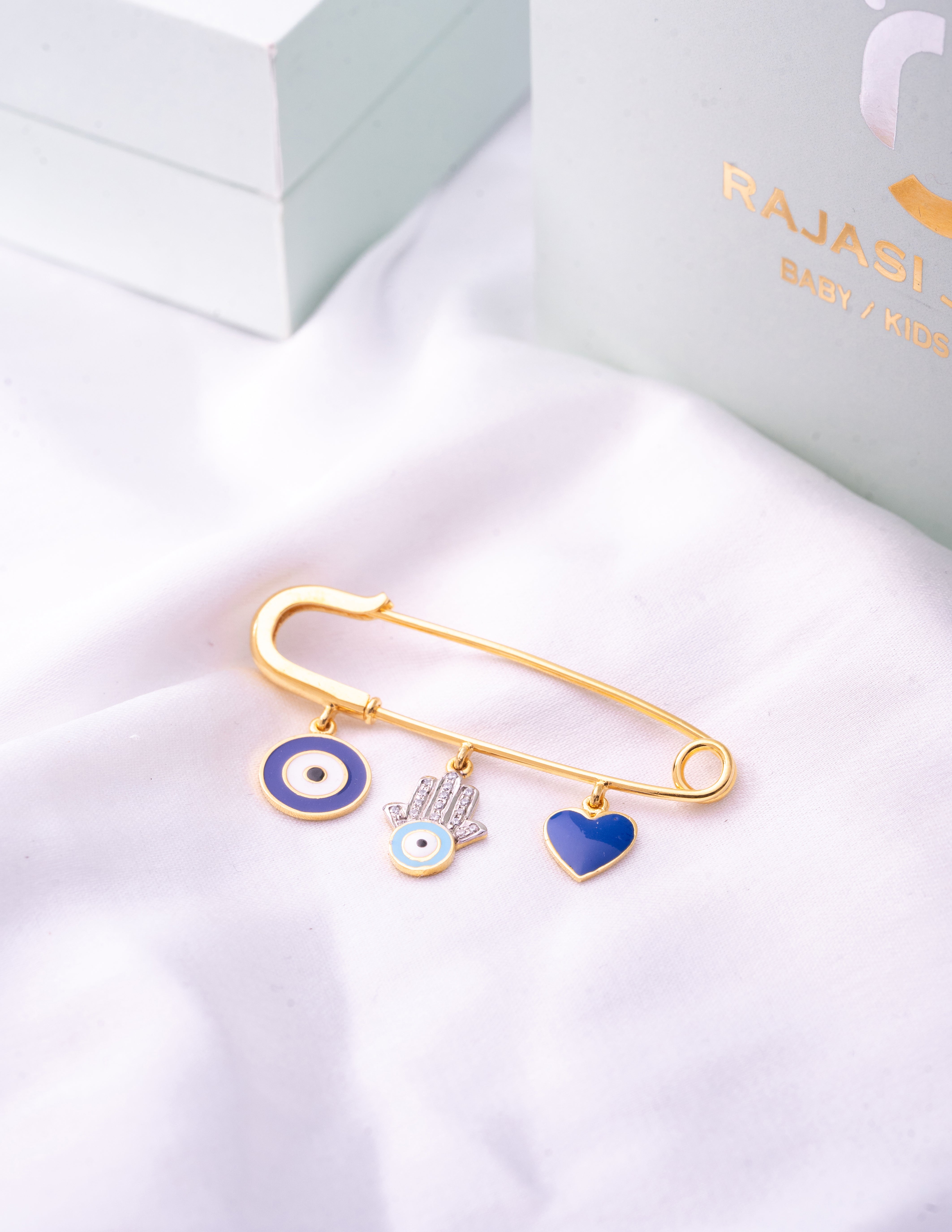 Evil Eye Lapel Pin for kids — by Rajasi Jindal