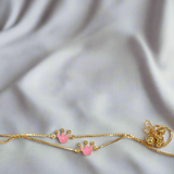 Crown Silver Payal (PAIR)