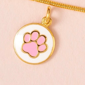 Dog Paw Gold Plated Charm