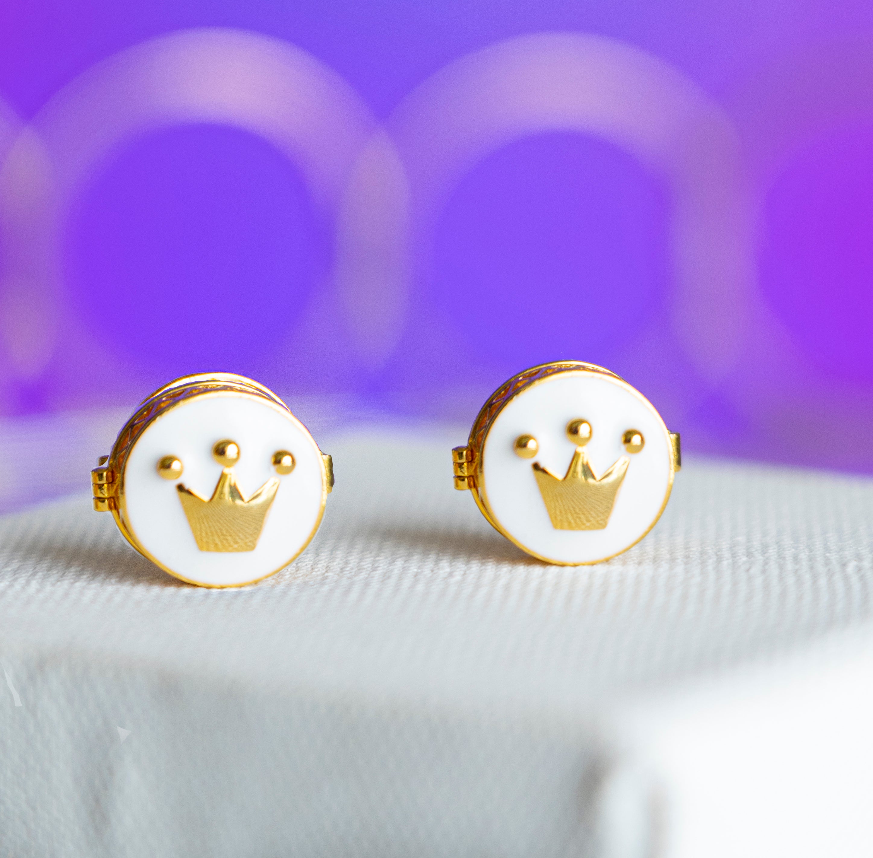 Crown Clip-ons, Cufflinks and Kurta Buttons for kids — by Rajasi Jindal