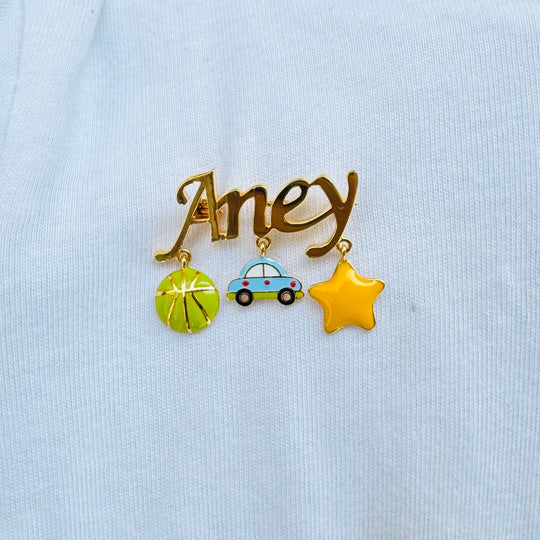 Name Brooch / Lapel Pin