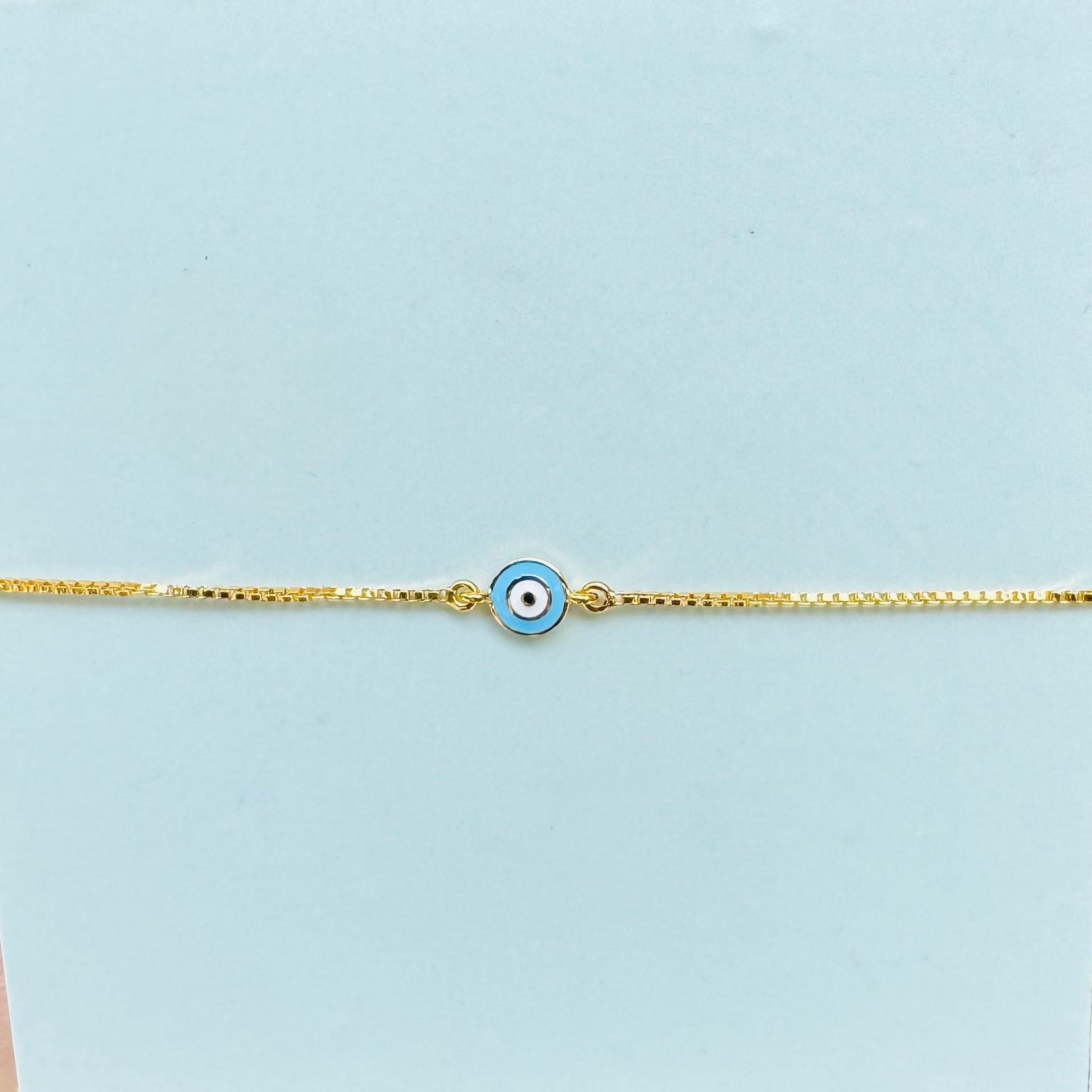 Sky Blue Evil Eye Bracelet