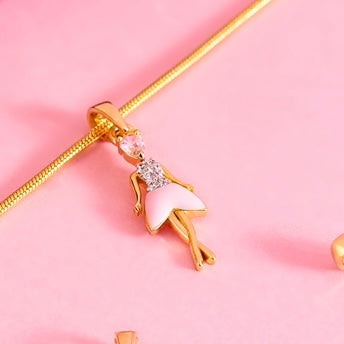 Ballerina Gold Plated Charm