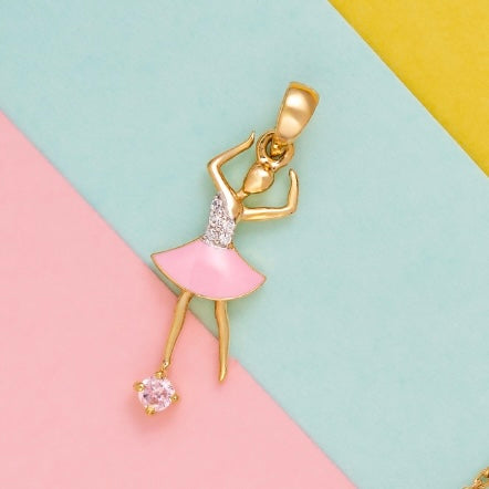 Ballerina Gold Plated Charm