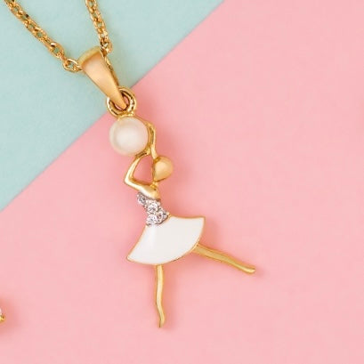 Ballerina Gold Plated Charm