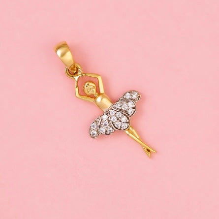 Ballerina Gold Plated Charm