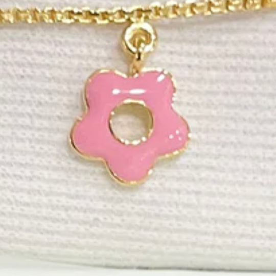 Flower Gold Plated Charm