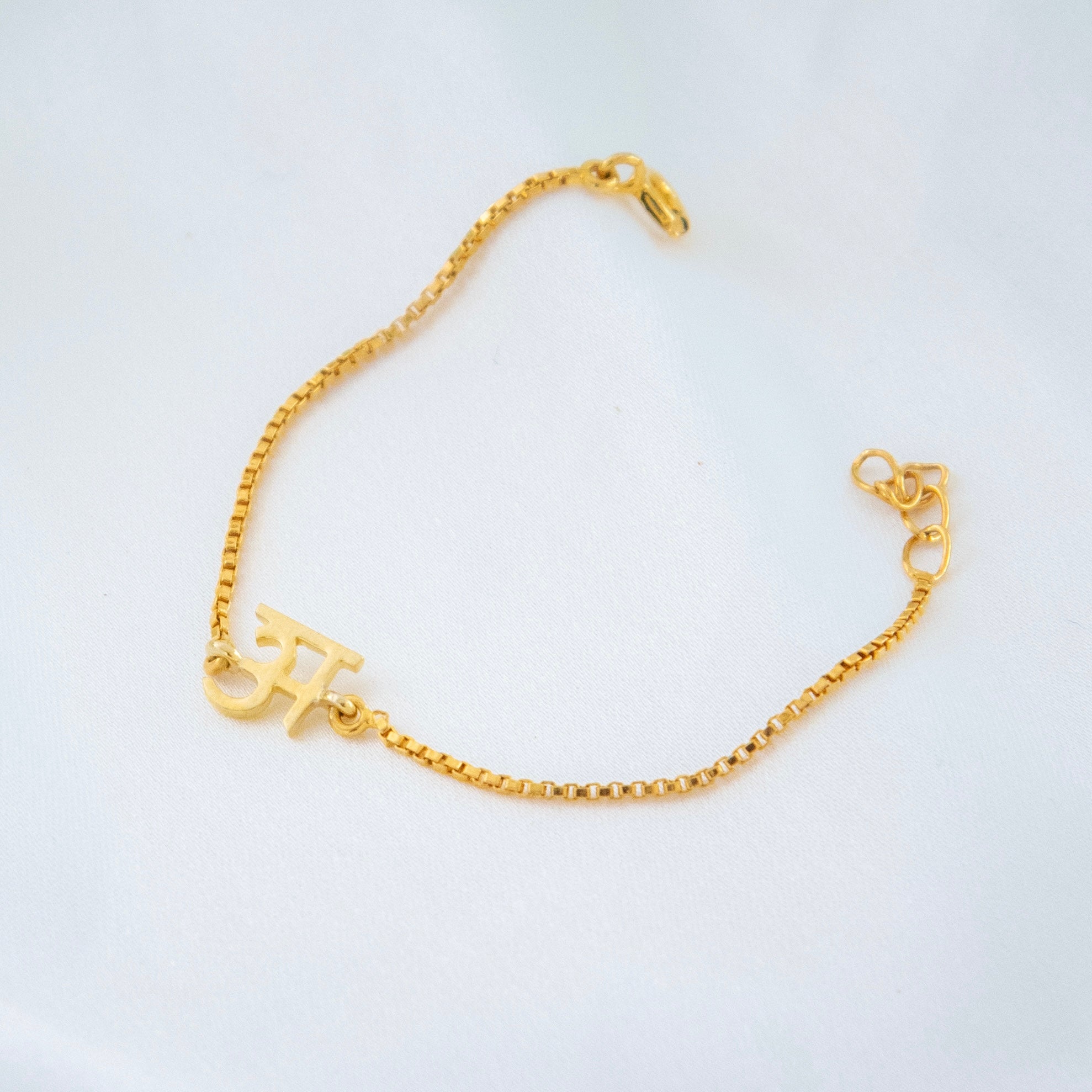 Hindi Letter Bracelet for babies and kids — BIS Hallmarked, by Rajasi Jindal