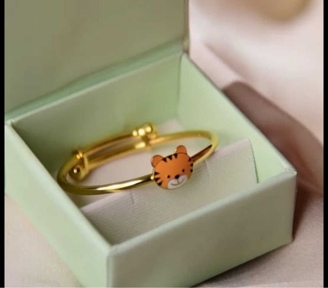 Silver Cub Adjustable Bangle