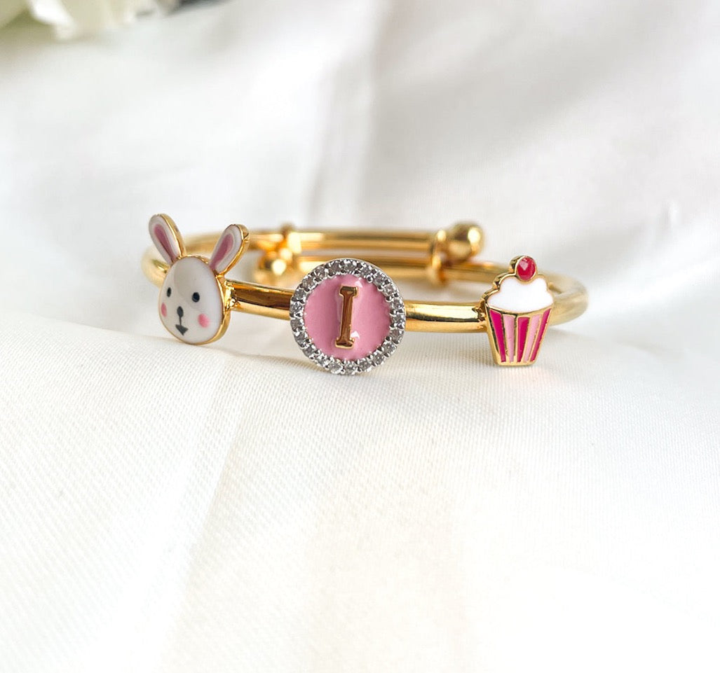 Silver Oh Girl Adjustable Bangle